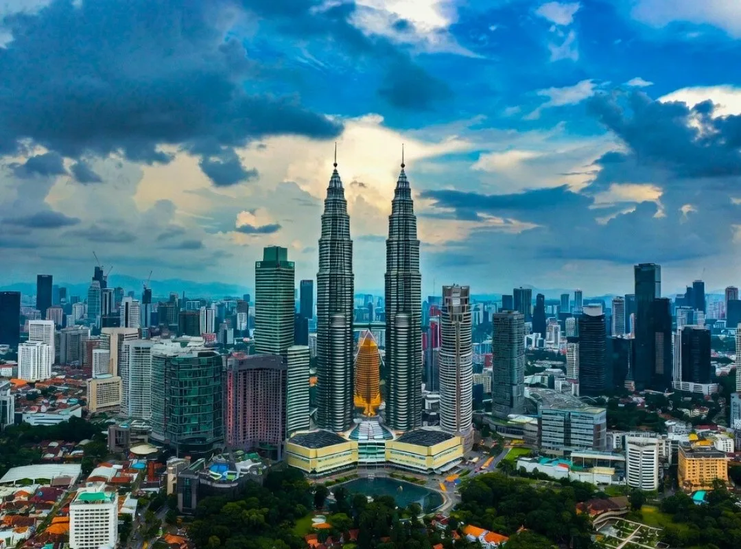 Petronas Twin Towers KL night reflections