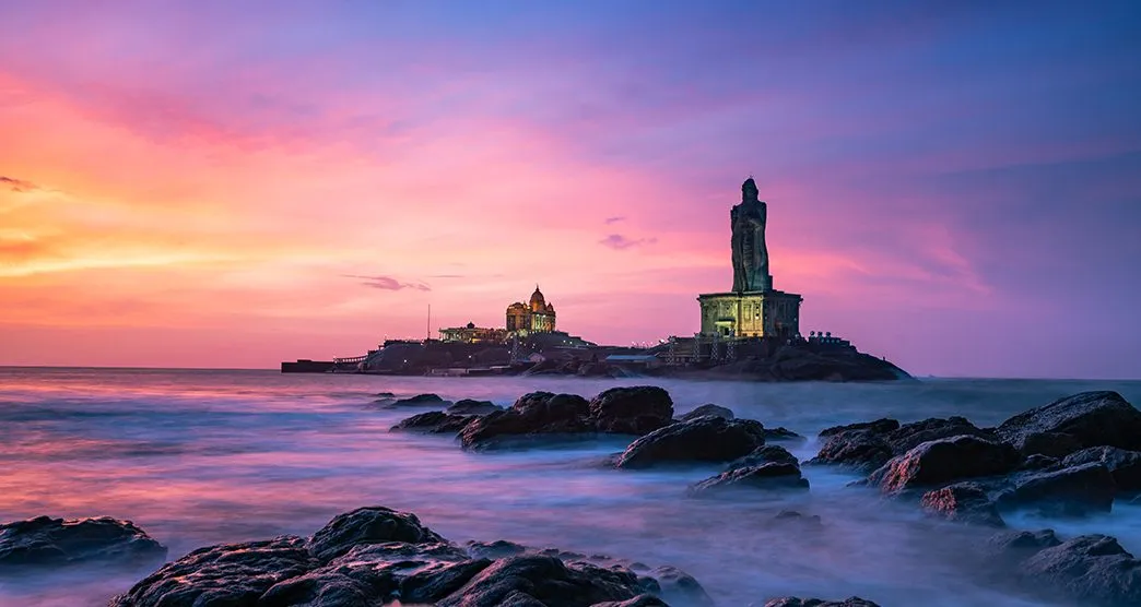Kanyakumari Vivekananda Rock confluence of seas