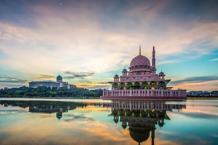 Putrajaya mosque pink lake Malaysia