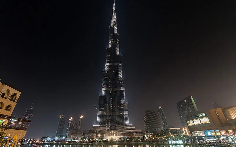 Dubai Burj Khalifa night