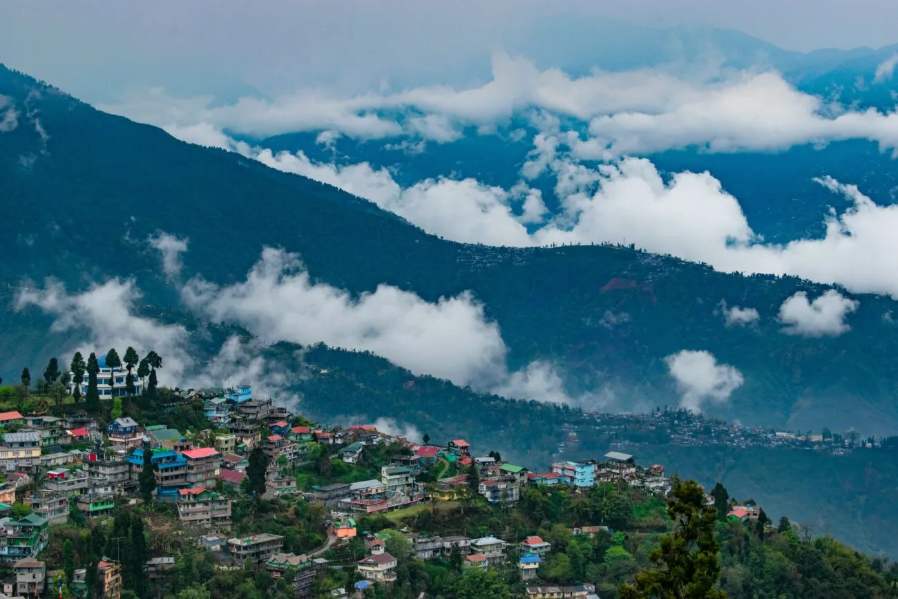 Misty Darjeeling hills
