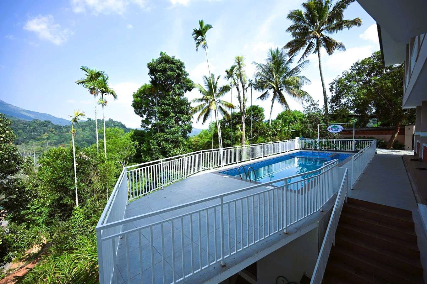 Mountain views from the Anachal hotel balcony